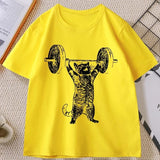 Funki Buys | Shirts | Unisex Weight Lifting Cat Tee