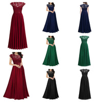 Funki Buys | Dresses | Women's Long Floral Lace Evening Dress