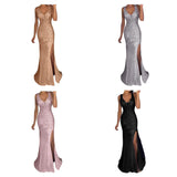 Funki Buys | Dresses | Women's Sequin Mermaid Party Dress