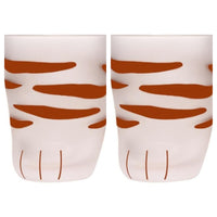 Funki Buys | Glasses | Cute Cat Paw Glass | Tiger Paw Coffee Cup Sets