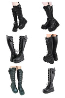 Funki Buys | Boots | Women's Cosplay Platform Boots | Velcro Straps