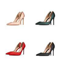Funki Buys | Shoes | Women's Satin High Heel Stilettos | Pointed Pumps