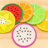 Funki Buys | Coasters | Fruit Pattern Drink Coasters | 6 Pcs 7Pcs Sets