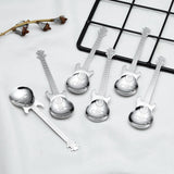 Funki Buys | Spoons | Guitar Spoons | 6 Pcs Stainless Steel Coffee Spoon Set