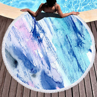 Funki Buys | Beach Towels | Round Abstract Print Summer Beach Mat