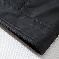 Funki Buys | Jackets | Men's Faux Leather Slim Fit Motorcycle Jacket