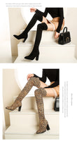 Funki Buys | Boots | Women's Over The Knee Boots | Thick High Heel