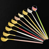 Funki Buys | Spoons | Stainless Steel Long Handled Tea Spoon Set | 6Pcs