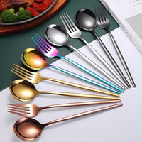 Funki Buys | Cutlery Sets | Gold Stainless Steel 30 Pcs Set | Mirror Polish