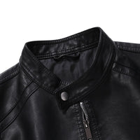 Funki Buys | Jackets | Men's Faux Leather Slim Fit Motorcycle Jacket