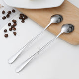 Funki Buys | Spoons | Stainless Steel Long Handled Coffee Spoons 6 Pcs