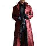 Funki Buys | Jackets | Men's Long Faux Leather Trench Coat | 5XL