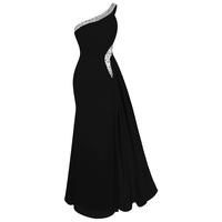 Funki Buys | Dresses | Women's One-Shoulder Mermaid Evening Party Gown