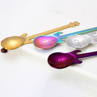 Funki Buys | Spoons | Guitar Spoons | 4 Pcs Guitar Coffee Spoons Set