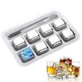 Funki Buys | Whisky Stones | Reusable Ice Cubes Set | Stainless Steel