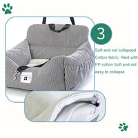 Funki Buys | Pet Car Seats | Puppy Booster Seat | Dog Travel Car Chair | Velour
