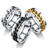 Funki Buys | Rings | Men's Moveable Ring | Stainless Steel Couples Ring