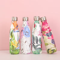 Funki Buys | Water Bottles | Stainless Steel Floral Water Bottle 17oz
