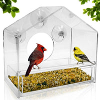 Funki Buys | Bird Feeders | Clear View, Window Feeder, Suction Cups