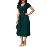 Funki Buys | Dresses | Women's High Waist Swing Evening Party Dress
