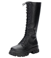 Funki Buys | Boots | Women's Knee-High Platform Boots | Combat Boots.