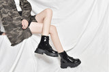 Funki Buys | Boots | Women's Black Ankle Boot | Chunky Heel