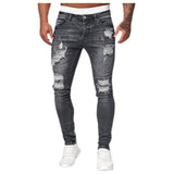 Funki Buys | Pants | Men's Ripped Skinny Jeans | Distressed Pants