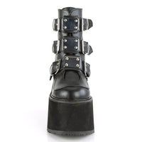 Funki Buys | Boots | Women's Buckle Ankle Wedges | Gothic Chunky Platforms