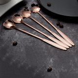 Funki Buys | Spoons |  Flower Spoons | Long Handle Spoons 4Pc