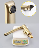 Funki Buys | Faucets | Luxury Gold Brass Bath Taps and Shower Headset