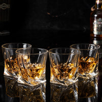 Funki Buys | Glasses | Whisky Glass Gift Set | 4 x 10oz Twist Tumbler