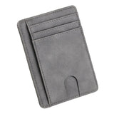 Funki Buys | Wallets | Unisex Slim RFID Blocking Leather Card Wallet