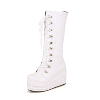Funki Buys | Boots | Women's Fashion Punk Boots | High Platform Winter Wedges