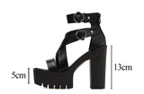 Funki Buys | Shoes | Women's Gothic Chunky Platform Sandal | Gladiator