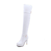 Funki Buys | Boots | Women's High Heel Over The Knee Boots | Platform Thigh High Boots