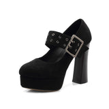 Funki Buys | Shoes | Women's Platform Mary Jane Shoes | Buckle Strap