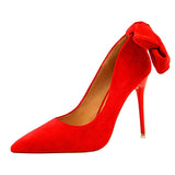 Funki Buys | Shoes | Women's Elegant Bow Tie High Heel Pump