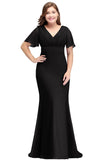 Funki Buys | Dresses | Women's Plus Size Elegant Chiffon Evening Dress