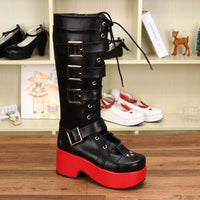 Funki Buys | Boots | Women's Japanese Harajuku Thick Platform Boots