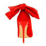 Funki Buys | Shoes | Women's Ankle Bowknot Shoes | PU Suede