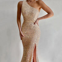 Funki Buys | Dresses | Women's Sequin Mermaid Dress | Prom Party Dress
