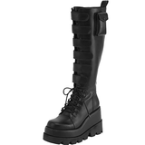 Funki Buys | Boots | Women's Cosplay Platform Boots | Velcro Straps