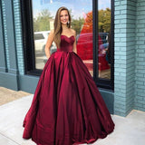 Funki Buys | Dresses | Women's Elegant Long Satin Ball Gown | Full