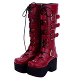 Funki Buys | Boots | Women's Japanese Harajuku Thick Platform Boots