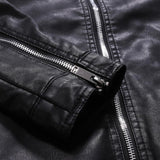 Funki Buys | Jackets | Men's Faux Leather Motorcycle Jacket | 5XL Men