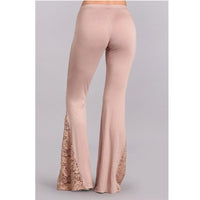 Funki Buys | Pants | Women's Flared Pants | Lace Patchwork Wide Leg Pants