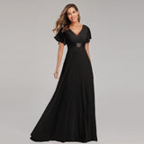 Funki Buys | Dresses | Women's Luxury Chiffon Evening Dress | Gown