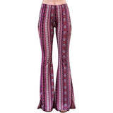 Funki Buys | Pants | Women's Hippie Flare Pants | Boho Bell-Bottoms