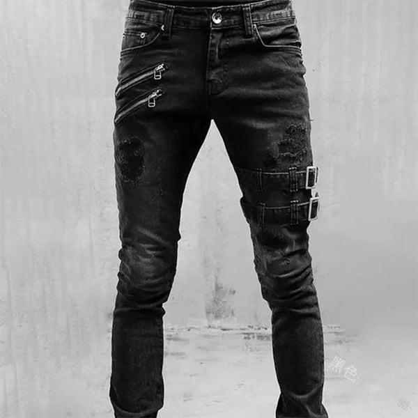 Men Gothic Pant Steampunk Gothic Pants Black Gothic Vintage Cotton Gens  Trouser Pant