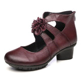 Funki Buys | Shoes | Women's Genuine Leather High Heel Mary Jane Pumps